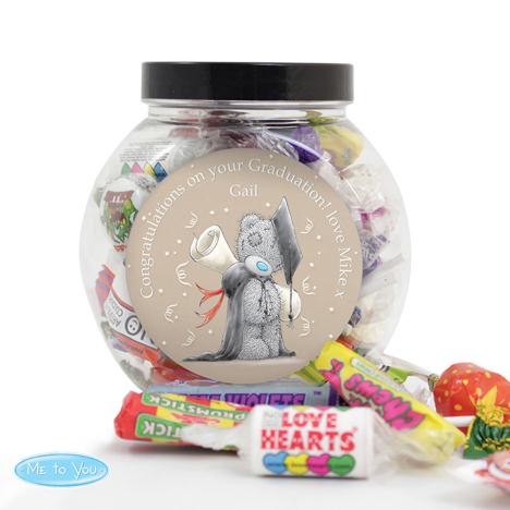 Personalised Me to You Bear Graduation 250g Sweet Jar £8.99
